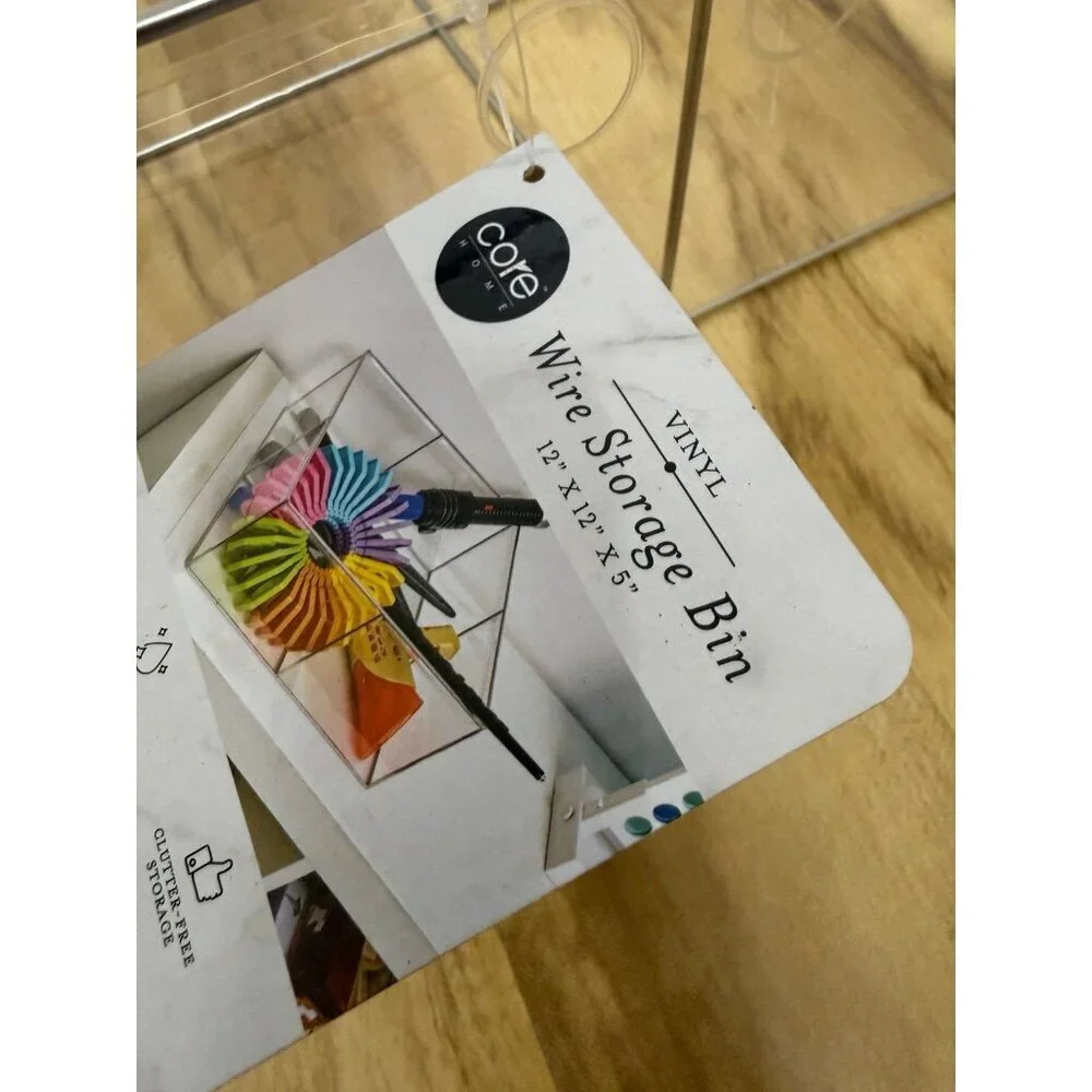 (3) piece Vinyl Wire Storage Bins CORE